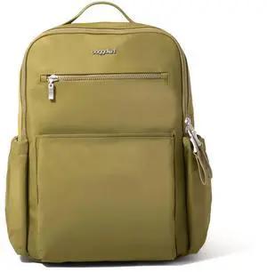 Baggallini Tribeca Expandable Laptop Backpack - 15"x11" Lightweight Work Travel Bag w/Luggage Sleeve & RFID