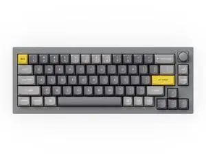 Keychron Q2 Wired 65% Mechanical Keyboard with Knob & RGB - Hot-Swappable Gateron G Pro Brown Switch, QMK/VIA Programmable, Double Gasket Mount, Aluminum Body for Mac/Windows/Linux (Grey)
