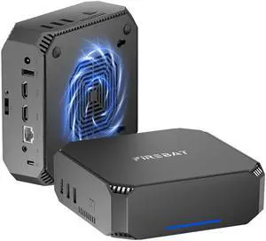 FIREBAT Mini PC Desktop Computer N150 Intel(Turbo 3.6GHz), 2.5'' SSD/HDD Expansible, 16GB RAM 512GB M.2 2280 SSD, Dual Display 1GHz 4K, Energy Efficient Small Pocket PC for Office/Business/Home/School