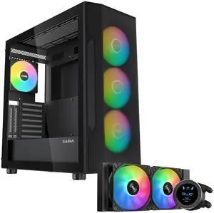 SAMA S40 Case & SM240 AIO Cooler Bundle
