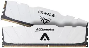 DDR5 64GB 5600MHz Ram (32GB-5600MHz×2PC4-448001.1V) Desktop Computer Memory CL46(5600MT/s) with Heatsink White Acclamator