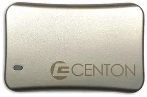 Centon External SSD (Silver Metallic), USB-C 3.2 Gen 2, 2TB