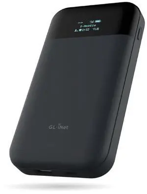 GL.iNet GL-E750V2 (MUDI) 4G LTE Portable Wi-Fi Hotspot for Travel | Mobile Hotspot Device, OpenWrt, OpenVPN, WireGuard, 7000mAh, Global Version