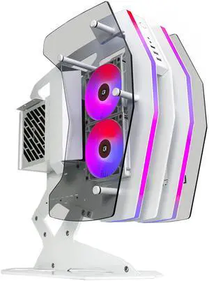 KEDIERS Innovative PC Case - ATX Tower Tempered Glass Gaming Computer Case with 2 ARGB Light Boards