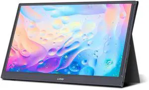 G-STORY 15.6 Inch Portable Monitor, 1080P FHD Portable Gaming Monitor IPS Screen with Mini HDMI, USB C Portable Monitor FreeSync for Laptop NS Xbox PS4 PS5 Phone with Smart Cover