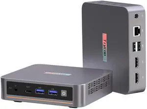 Trycoo Mini PC Computers 13th Twin Lake N150 (Turbo 3.6GHz), 16GB DDR4 512GB SSD, WI6 Desktop Mini Computer with Type-C, Dual HDMI, RJ45 LAN Ethernet, 4K Triple Display, WiFi5, BT4.2