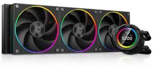 ID-COOLING SL360 CPU Liquid Cooler with Display, Customizable 2.1" LCD Display for Images or Performance Metrics, 360mm AIO Cooler, Three AF127 ARGB Fans, Fits Intel/AMD