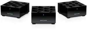 NETGEAR Nighthawk Advanced Whole Home Mesh WiFi 6 System (MK63S) with Free Armor Security  AX1800 Router with 2 Satellite Extenders, Coverage up to 4,500 sq. ft. and 25+ Devices
