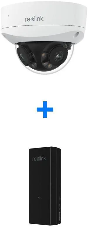 REOLINK Duo 3V PoE Bundle PoE Injector, One Cable Offer Both Power and Data, Color Night Vision, 2 Way Talk, Smart Detection,16MP HD Security PoE Camera System