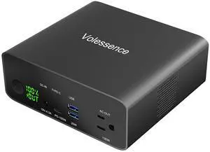 Volessence 40000mah Laptop Power Bank | AC/USB-C/USB-A Battery Backup for Laptops: MacBook Pro/iPad Pro/Dell/HP/Surface | Cameras: Canon/Nikon/DSLR/DJI Drones | Smart Devices: iPhone/Samsung