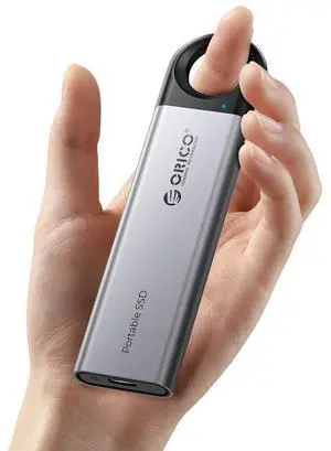 ORICO 2TB Portable SSD, Up to 460MB/s Speed External Solid State Drive, Hanging Hook Design, Plug & Play, USB-C & A 2-in-1 Cable, Portable Storage for Type-C Smartphones, Tablets, Laptops - C5C5