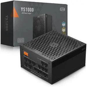 PCCOOLER CPS YS1000 Power Supply, 1000W 80 Plus Gold Certified Fully Modular PCIe 5.1 & ATX 3.1 Gaming PSU, Wide Compatibility, 135mm FDB Fan, Full Japan Electrolytic Capacitors - 12 Year Warranty