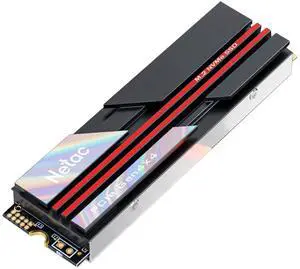 Netac 2TB PCIe 4.0 NVMe SSD M.2 2280 Internal Solid State Drive with Heatsink SLC Caching Speed up to 7,000MB/s High-Performance for PCs Desktop, Works with PS5, Heat Control Easy to Install- NV7000