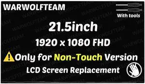 WARWOLFTEAM 21.5in 30Pins FHD Display LCD LED Replacement Screen Panel Compatible with HP ProOne 600 G4 G5 G6 All in One L72442-001(Non-Touch)