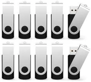 TOPESEL 100PCS 2GB Bulk USB 2.0 Flash Drives, Thumb Drives With USB 2.0 Speed, Ideal for Data Backup and Transfer