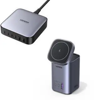 UGREEN 200W USB C Charger Bundle with MagSafe Charger Stand for MacBook Pro/Air, iPad Pro/Air, iPhone 15 Pro Max/14, Galaxy S24 Ultra