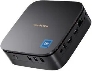 Blackview Mini PC MP60 Intel N5095, Desktop Mini Computer Win11, 8GB DDR4 256GB SSD, Support 4K Dual HDMI Display, Gigabit Ethernet/WiFi/BT4.2