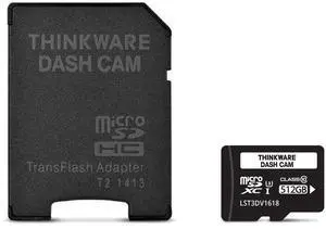 THINKWARE TWA-SMU512 UHS-I 512GB MicroSD Card, for Dash Cam, Anti-File Corruption