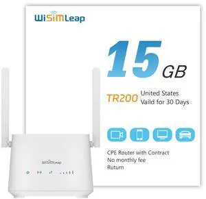 4G WiFi Router Cat 6 with Sim Card Slot Homefi Global vSIM CPE Wireless Network and Wired Broadband Mutual Backup Internet Gaming Router 15GB for US