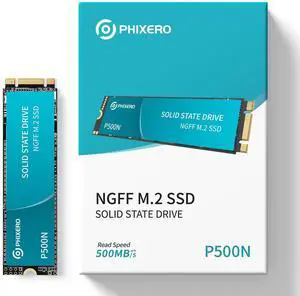 PHIXERO High-Performance M.2 NGFF SSD 500MB/S 2TB Compact, Fast, and Powerful Storage Solution for Laptops and Desktops