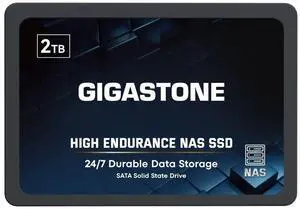 Gigastone 2TB NAS SSD Drive 24/7 Durable TLC High Endurance RAID Data Storage Network Attached Storage 2.5" SATA Internal Solid State Hard Drives