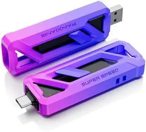 fanxiang Flash Drive 2TB, Up to 2050MB/s USB 3.2 Gen2×2, USB Drive with USB A + Type C, 2-in-1 USB Memory Stick Thumb Drive for iPhone/Android/Windows/MacPC/Laptops, FF958