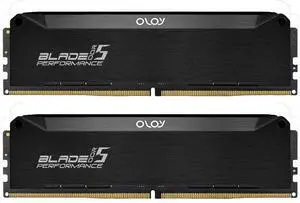 OLOy DDR5 RAM 64GB (2x32GB) Black Hairline Blade 6000 MHz CL32 1.35V Gaming UDIMM (MD5U3260320BRLDA)