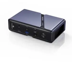 MINISFORUM TB4-01 Docking Station with Thunderbolt 4, Enclosure with Intel JHL 8440 Thunderbolt 4 Controller, DP1.4 | HDMI2.1 |TB4 Video Output | 3xUSB-A |1xRJ45 Dock Station