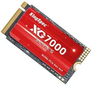 KingSpec 2TB M.2 2242 PCIe 4.0 SSD - Read Speed up to 7200MB/s, Internal M2 NVMe Gen4 SSD with 3D NAND Flash, Compatible with Laptop and Desktop