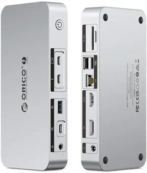 ORICO Thunderbolt 4 Dock,40Gbps 12-in-1 HUB Docking Station Support Single 8K/Dual 4K and Daisy Chain Expansion,Compatible HDMI/DP Port,SD/TF Slots Ideals for Media Editor-TB4