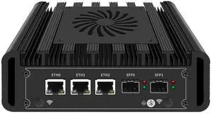 Mini PC N100 Firewall Hardware Intel 82599ES 2 x 10GbE SFP+, 3 x i226V 2.5GbE LAN OPNsense Appliance,AES-NI, 2HD, SIM Card Slot, M.2 WiFi Slot,NO RAM NO SSD