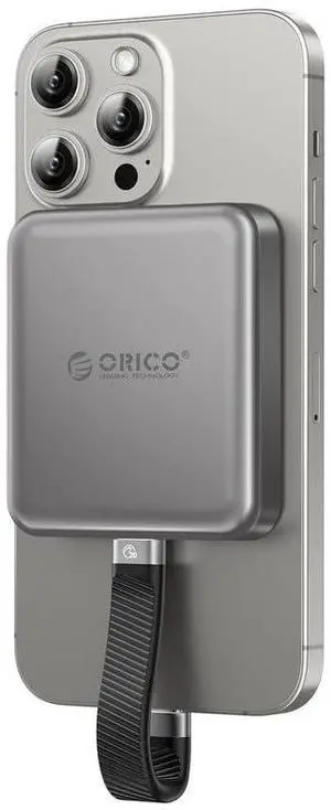 ORICO 2TB Magnetic External SSD, 4K ProRes HDR Record and Store, USB3.1 (1000MB/s), USB3.2 Gen2*2(2000MB/s), Portable Solid State Drive, Compatible with USB-C Smartphone(iPhone15/16 Only) - A20PLUS