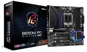 ASRock B650M PG Riptide WiFi AMD Socket AM5 Ryzen 7000 Series Processors Motherboard