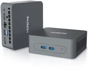 MOREFINE M8 Mini PC N150, 16GB DDR4 RAM 1TB NVMe SSD, 13TH Twin Lake N150, Small PC 4K Dual Display/USB3.2/RJ45, Mini Desktop Computer for Office Business