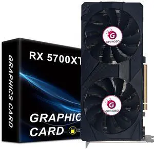 GPVHOSO Radeon RX 5700 XT 8GB Graphics Card GDDR6 2560SP 256bit Computer Graphics Cards GPU PCI-e 4.0 x16 HDMI/DisplayPort*3 Interface,AMD Video Cards for PC Gaming and Office, Support Up to 8K