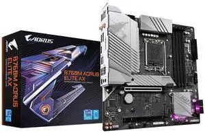 Gigabyte B760M Aorus Elite AX DDR5 Intel Socket LGA 1700 Motherboard