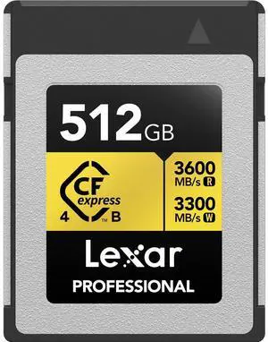 Lexar Gold Series Professional CFexpress 4.0 Type-B Memory Card - 512GB