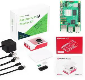 Raspberry Pi 5 Starter Kit - 16GB RAM128GB Micro SD Card pre-Loaded with 64-bit Raspberry Pi OS