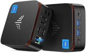 KAMRUI Essenx E1 Mini PC, Mini Computers Alder Lake N97(up to 3.60 GHz), Mini Desktop Computer, 16GB DDR4 512GB M.2 SSD, Small Computer Support 4K, WiFi 2.4G/5G, BT4.2, Business Home Office Family-NAS