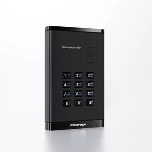 iStorage diskAshur PRO3 HDD 500GB - Secure Portable Hard Drive - FIPS Level 3 Certified - Password Protected - Dust/Water-Resistant - Hardware encryption