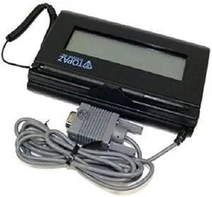 Topaz T-LBK460-B-R 1x5 Backlit LCD Signature Capture Pad - Serial RS232 Connection