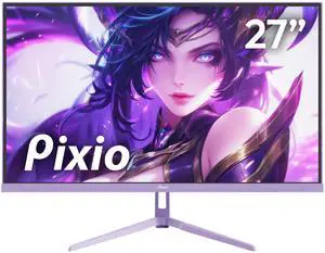 Pixio PX278 Wave Purple 27 inch 180Hz Refresh Rate FHD 1440p Resolution Fast IPS Panel 1ms GTG Response Time Purple Gaming Monitor with Adaptive Sync