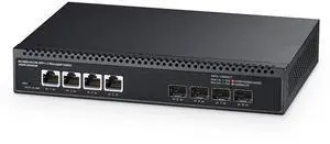 Binardat 8 Port 10 Gigabit Managed Switch, 4x10G RJ45 Ethernet,Support 1G/2.5G/5G/10G, 4x10G SFP+, 160Gbps Bandwidth, L3 Web Managed, Metal Small Network Switch