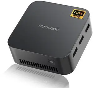 Blackview Mini PC MP80 Intel Alder Lake N95, Mini Computers 16GB RAM DDR5 512GB SSD, Office Micro PC, Support 4K Triple HDMI Display, RJ45 LAN*2/W-iFi/BT/Business