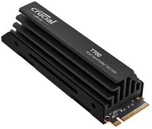 Crucial T700 2TB Gen5 NVMe M.2 SSD with Heatsink - Up to 12,400 MB/s - DirectStorage Enabled - CT2000T700SSD5 - Gaming, Photography, Video Editing & Design - Internal Solid State Drive