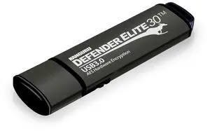 Kanguru Defender Elite30  256 GB Hardware Encrypted Flash Drive - Physical Write Protect Switch  SuperSpeed USB 3.0