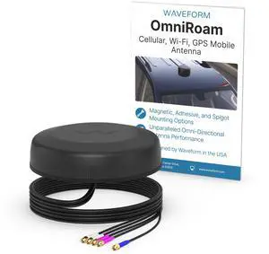Waveform OmniRoam 5-in-1 Low-Profile Mobile Antenna  High-Performance, Rugged Fleet Antenna for Peplink, Cradlepoint, Cisco (2x2 Cellular, 2x2 Wi-Fi, GPS)