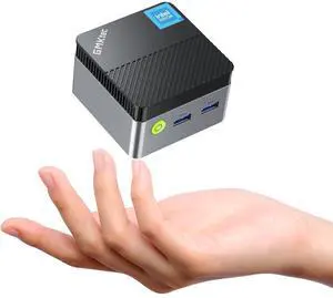 GMKtec Mini PC NucBox G5, Intel 12th Gen Alder Lake N97 (up to 3.6GHz), 12GB RAM 256GB M.2 SSD, Home, Business, Office Mini Computer, 4K UHD Dual HDIMI, RJ45 Ethernet