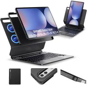 ORDA for Samsung Galaxy Tab S10+ Plus/S9+ Plus/S9 FE+ Plus/S8+ Plus/S7+ Plus/S7 FE Case with Keyboard AI Key Dex Mode Landscape/Portrait Stand 12.4" Magnetic Removable Case Multi-Touch Trackpad
