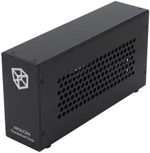ANQUORA Thunderbolt 3 to PCIe Card Dock with one PCIe 3.0 x16 Slot, 60W Power Supply, External Enclosure for PCIe Card for Laptop/Desktop, Aluminum Alloy Housing (TD1s)
